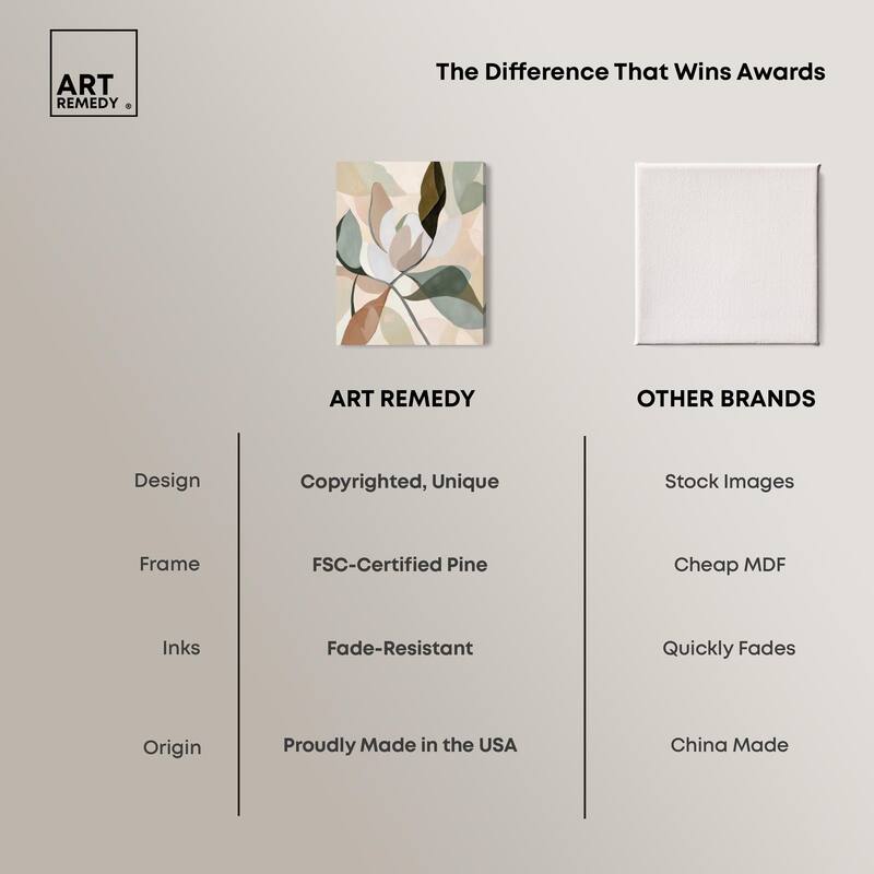 Leaf Prints II Canvas by Art Remedy, Gallery Wrapped