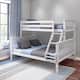 Max and Lily Twin XL over Queen Bunk Bed - White - Twin XL/Queen