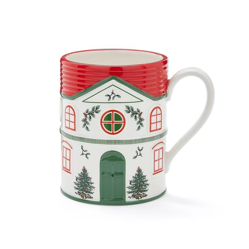Spode Christmas Village Mug - Red