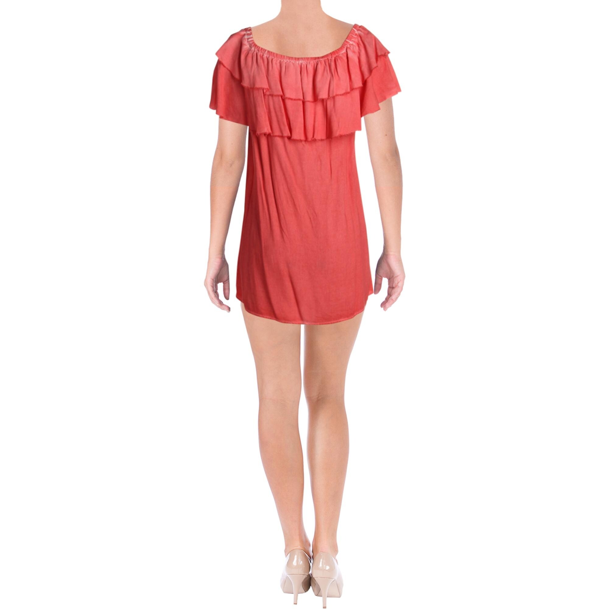 deep coral dress