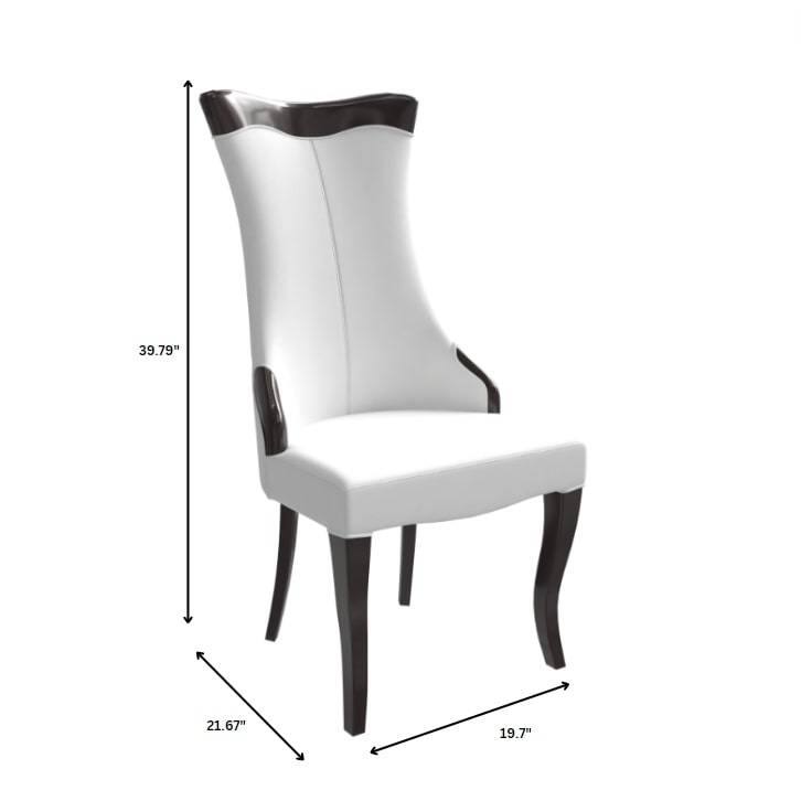 Novara Dining Chair with High-Back Design and Rubberwood Legs Set of 4