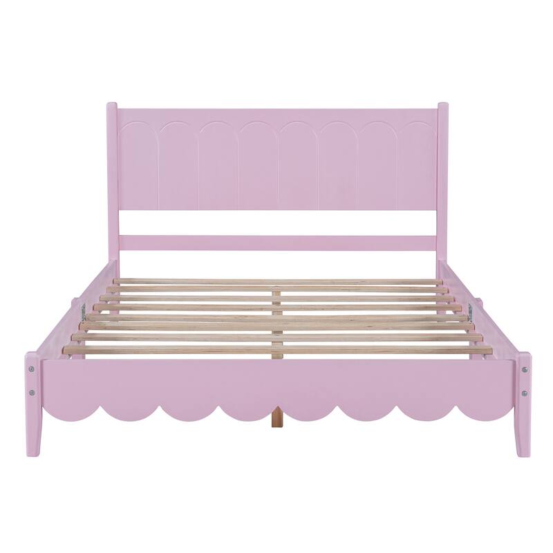 Vintage Style Platform Bed Frame