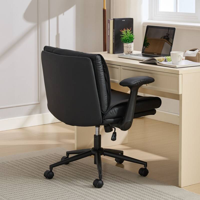 Criss Cross Office Chair with Flip-Up Arms