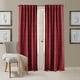 preview thumbnail 13 of 14, Elrene Antonia Blackout Rod Pocket/Back Tab Curtain Panel 52" W X 108" L - Rouge