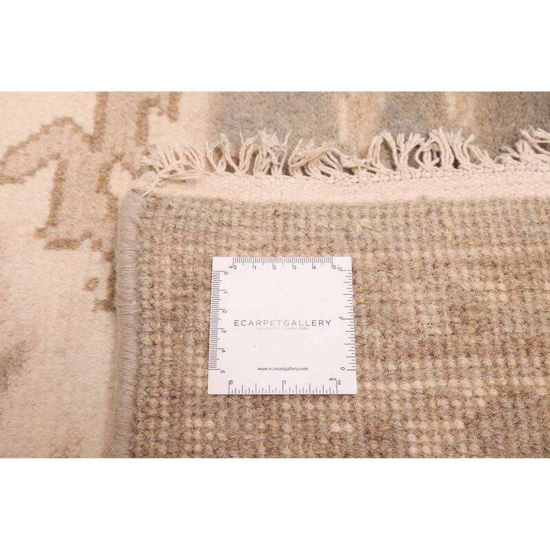 ECARPETGALLERY Hand-knotted Royal Oushak Grey Wool Rug - 8'2 x 10'0