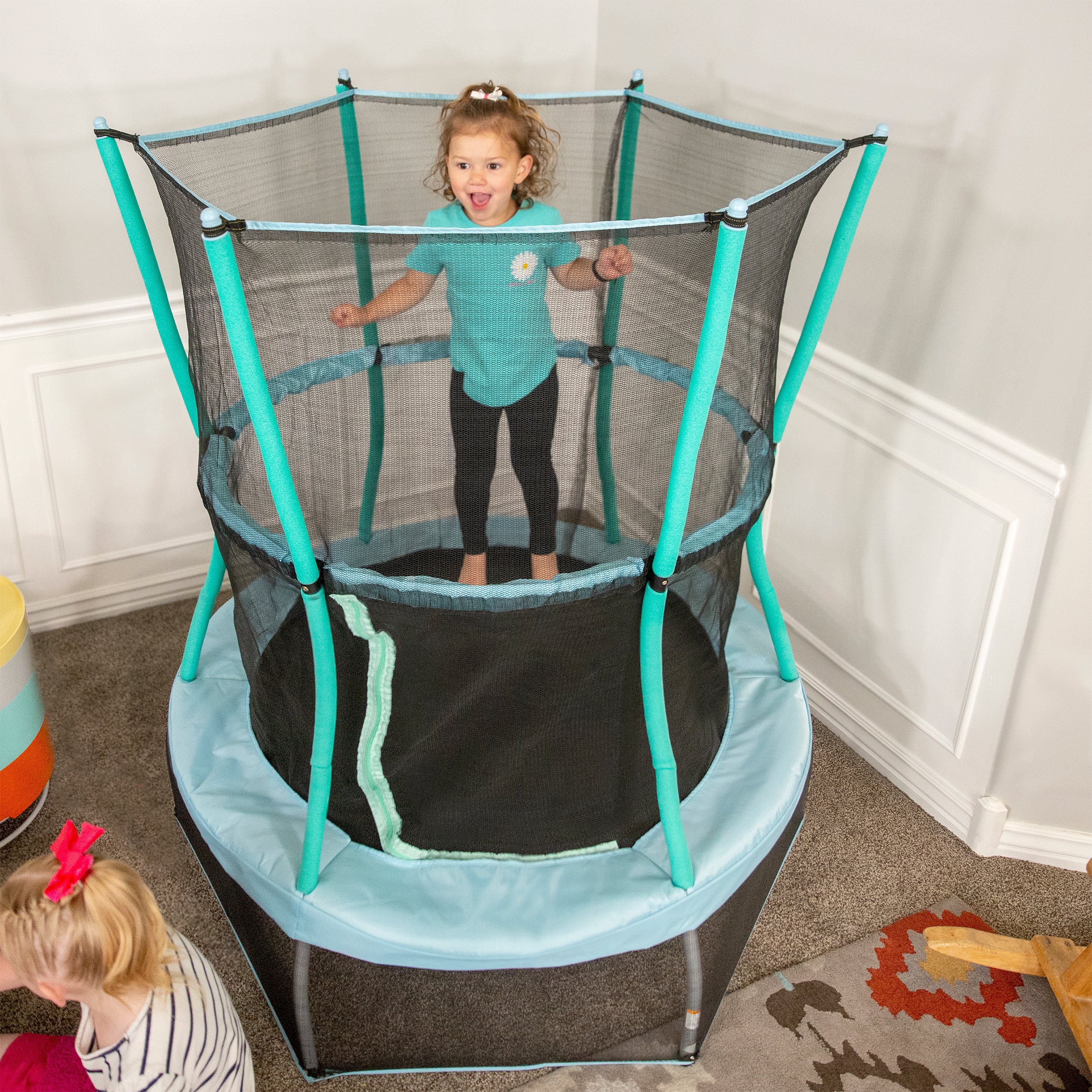 Bouncer new arrivals with enclosure