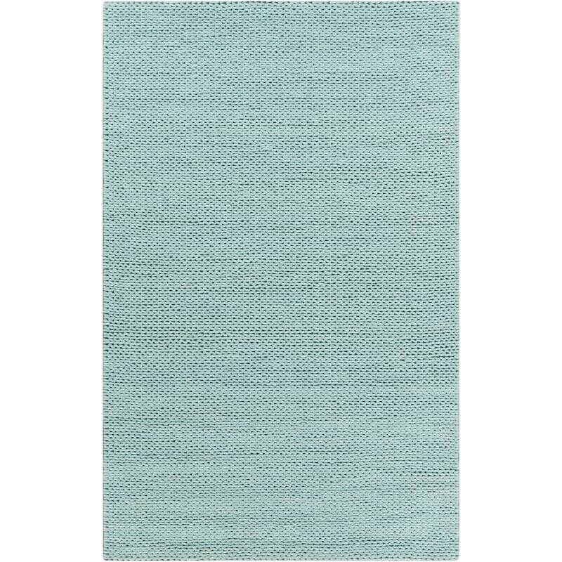 Hand Woven Yale Contemporary Solid Braided New Zealand Wool Area Rug