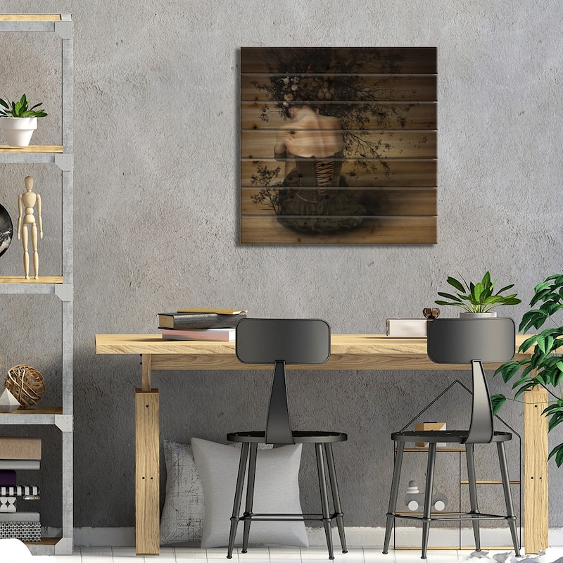 Night Scented Girl Print On Wood by Kiyo Murakami - Multi-Color
