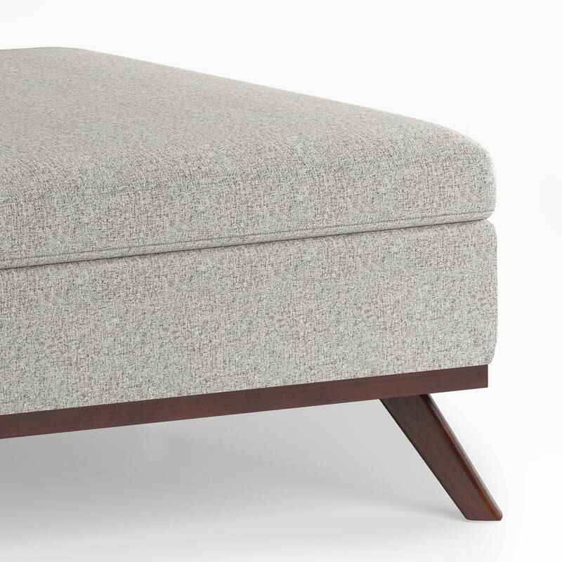Square Coffee Table Storage Ottoman