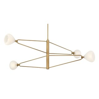 Minka Lavery 195 Orion 4 Light 53" Wide Abstract Linear Chandelier
