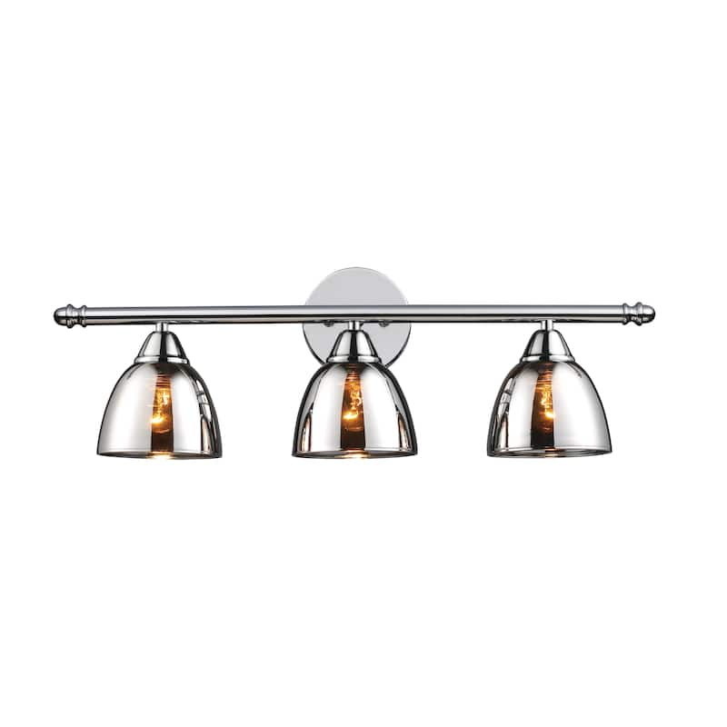 Reflections 23-inch Wide 3-Light Vanity Light in Polished Chrome - 23