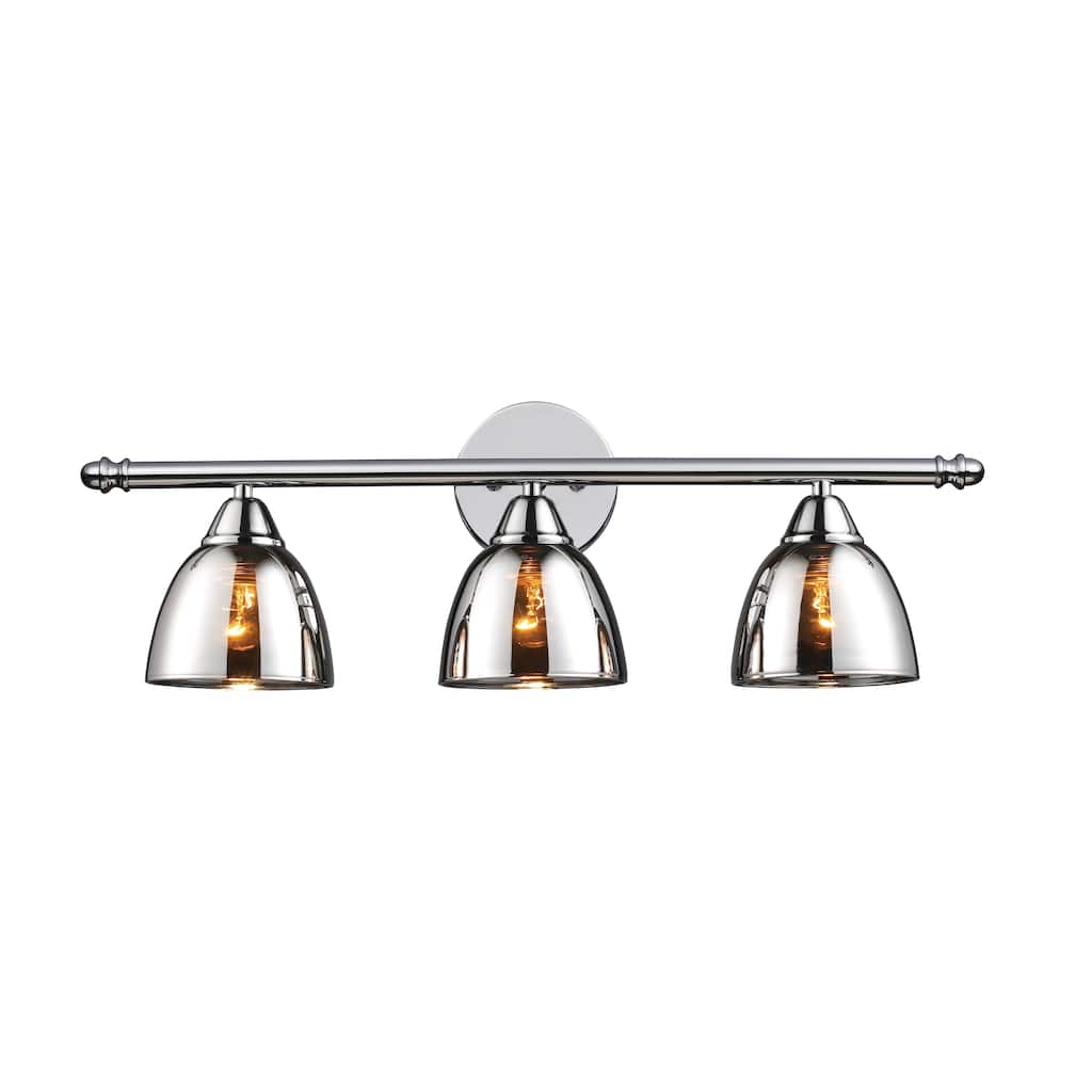Reflections 23-inch Wide 3-Light Vanity Light in Polished Chrome - 23