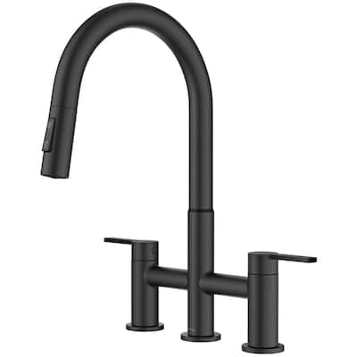 Kraus KPF-3122 Oletto 1.8 GPM Bridge Pull Down Kitchen Faucet