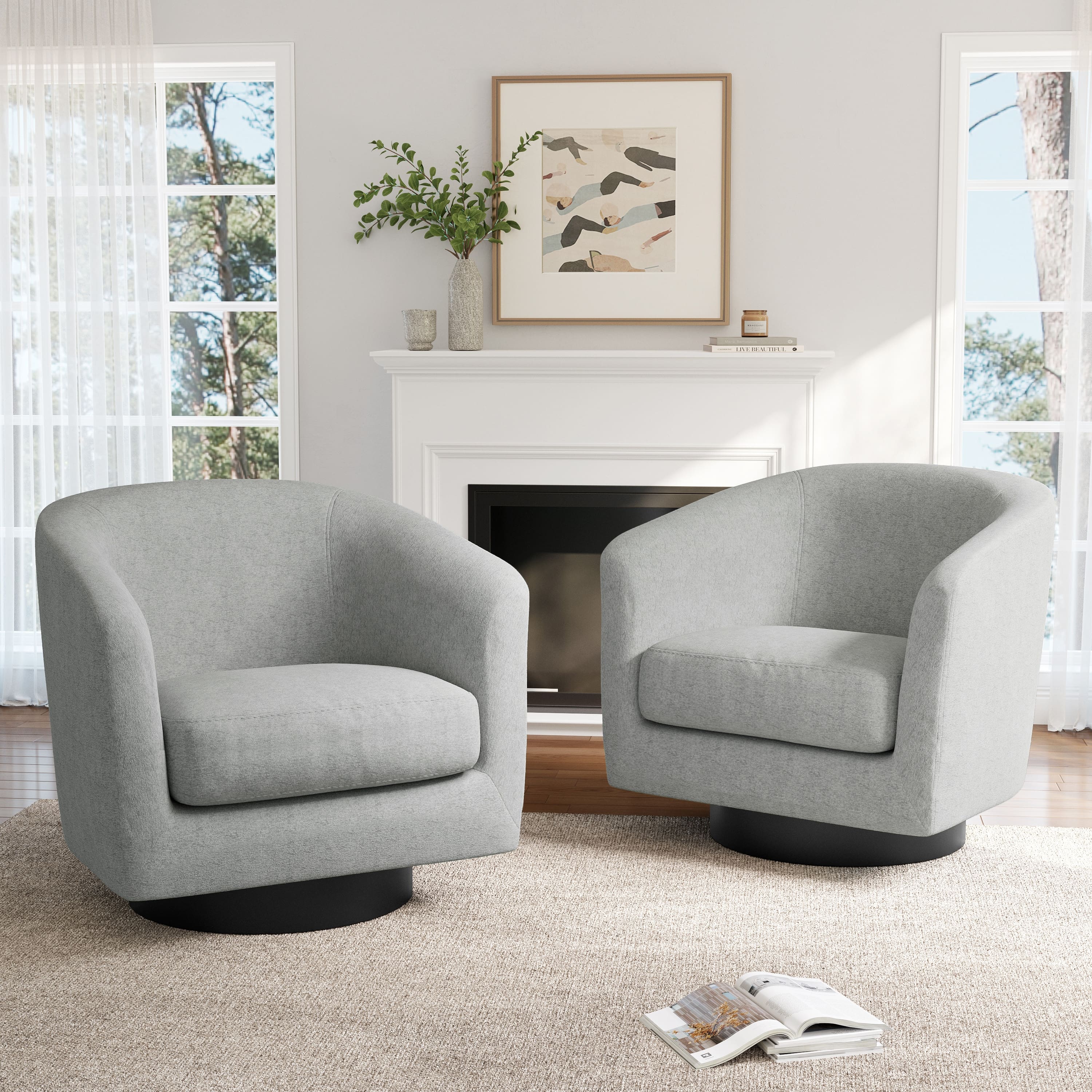 Option Light Grey Chenille
