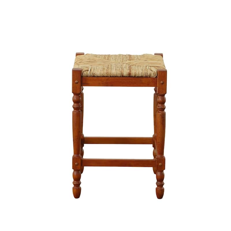 Walnut Finish 24-inch Counter Stool