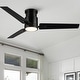 preview thumbnail 1 of 48, 52 Inch Lowe Profile Ceiling Fan with Light,3 CCT LED,Remote Control-Farmhouse, Modern, Contemporary - 52 inches