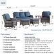 preview thumbnail 25 of 39, OVIOS 6-piece Rattan Wicker Patio Furniture Set Swivel Rocking Chair Set