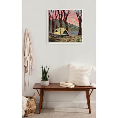 Kate and Laurel Sylvie Tent 2 Framed Canvas by Emily Kenney