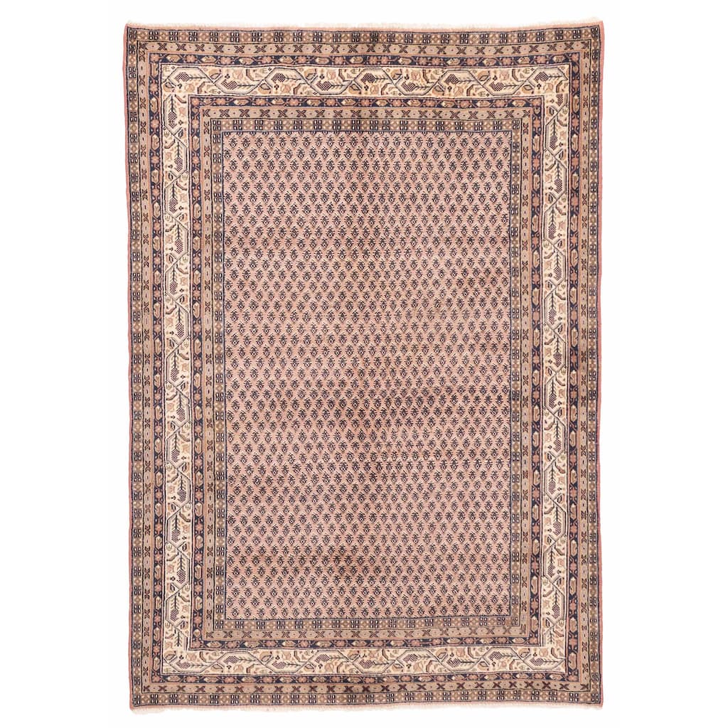 ECARPETGALLERY Hand-knotted Royal Mahal Pink Wool Rug - 5'1 x 7'3