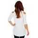 Simply Ravishing Women's Cold Shoulder Flare 3/4 Sleeve Blouse Top Tunic Shirt (Size: S-5X) - Thumbnail 1