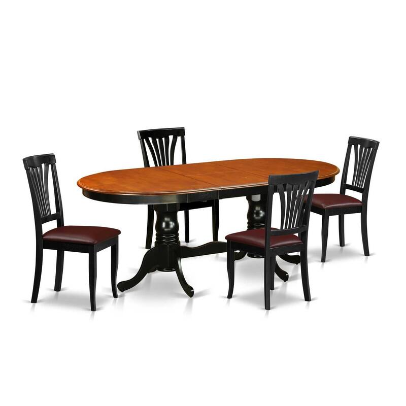 Southwestern Dining Room Set - Table & Chairs Set - 9 Piece Dinette Set - Saddle Brown Finish