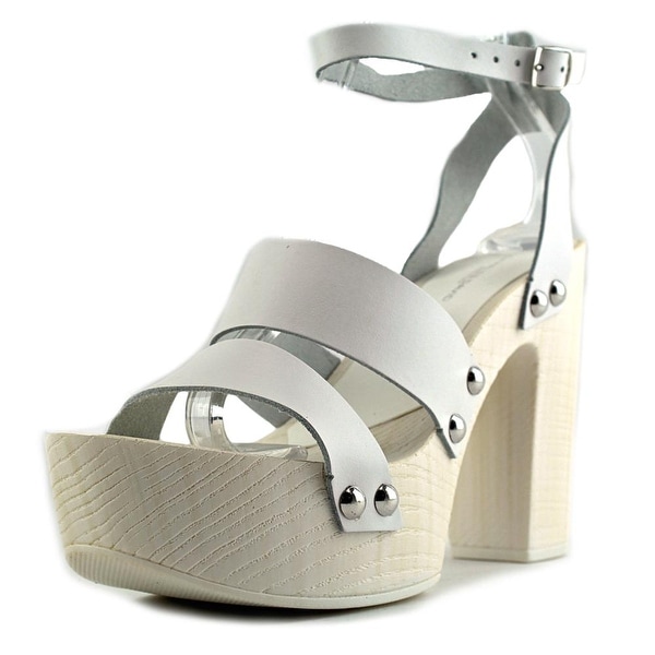 Charles David Ellie Women Open Toe Leather Platform Sandal