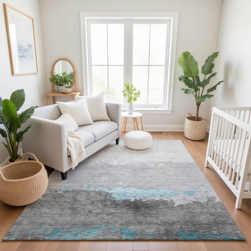 Premium Washable Super Soft Contemporary Ombre Mayfield Rug