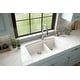 preview thumbnail 3 of 66, Karran Undermount Quartz 32 in. 60/40 Double Bowl Kitchen Sink Kit