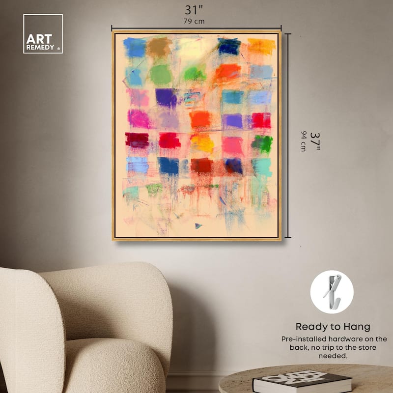 Color Blocks Canvas by Art Remedy