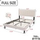 preview thumbnail 47 of 59, alazyhome Upholstered Platform Bed Frame with Button Tufting Headboard