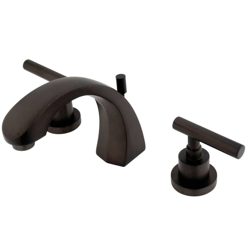 Kingston Brass Manhattan 8-inch Widespread Solid Brass Bathroom Faucet