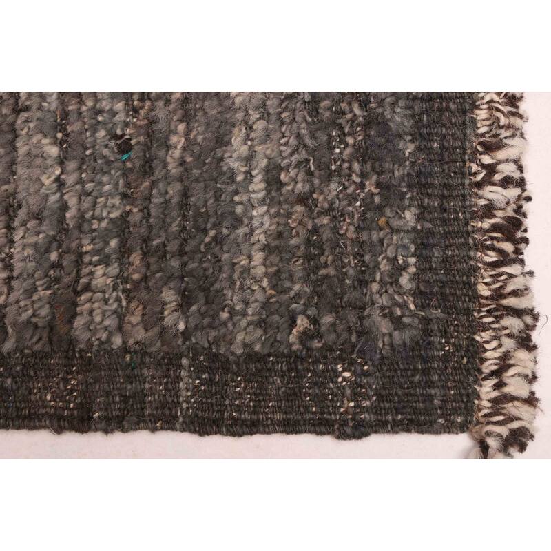 ECARPETGALLERY Hand-knotted Pak Finest Marrakesh Dark Grey, Dark Teal Wool Rug - 8'6 x 10'0