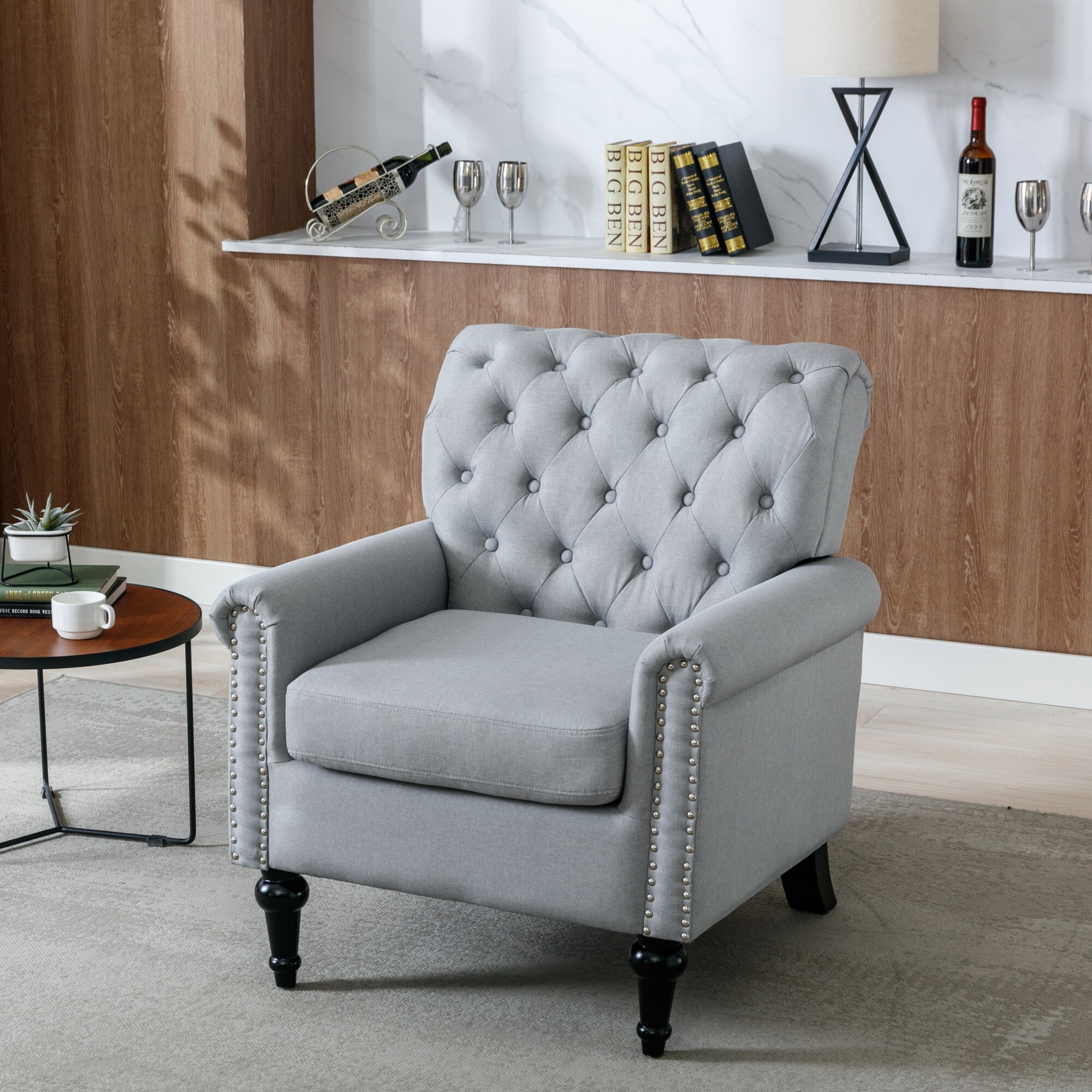 Comfy sales grey chair