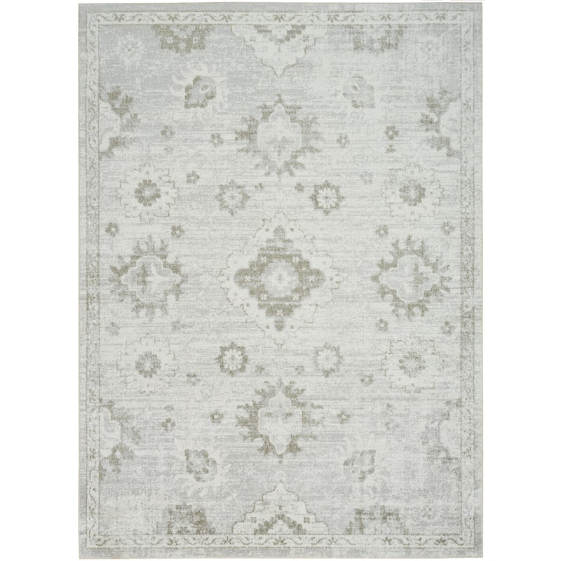Nourison Astra Machine Washable Indoor only Persian Area Rug - 5' 3" x 7' - Ivory - Rectangle