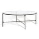 preview thumbnail 6 of 7, SAFAVIEH Couture Jessa Oval Metal Coffee Table - 40"W x 30"D x 15"H