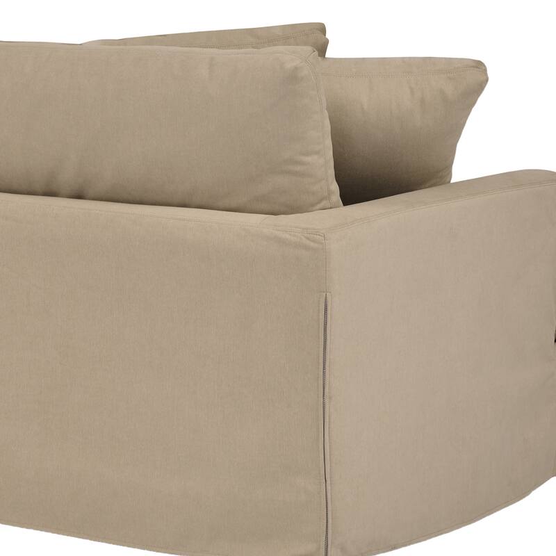 Ciara 93" Modern Upholstered Slipcovered Cloud Sofa Couch