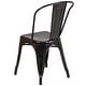 preview thumbnail 135 of 164, Metal Indoor/ Outdoor Stackable Bistro Chair (Set of 4)