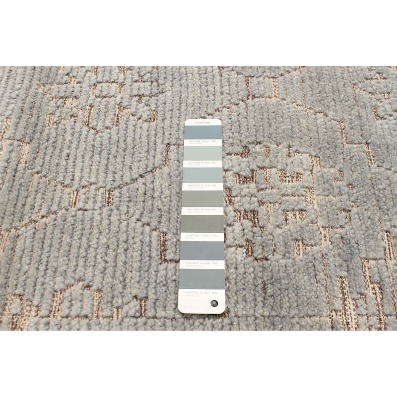 ECARPETGALLERY Hand-knotted Tangier Teal Wool Rug - 2'11 x 4'11