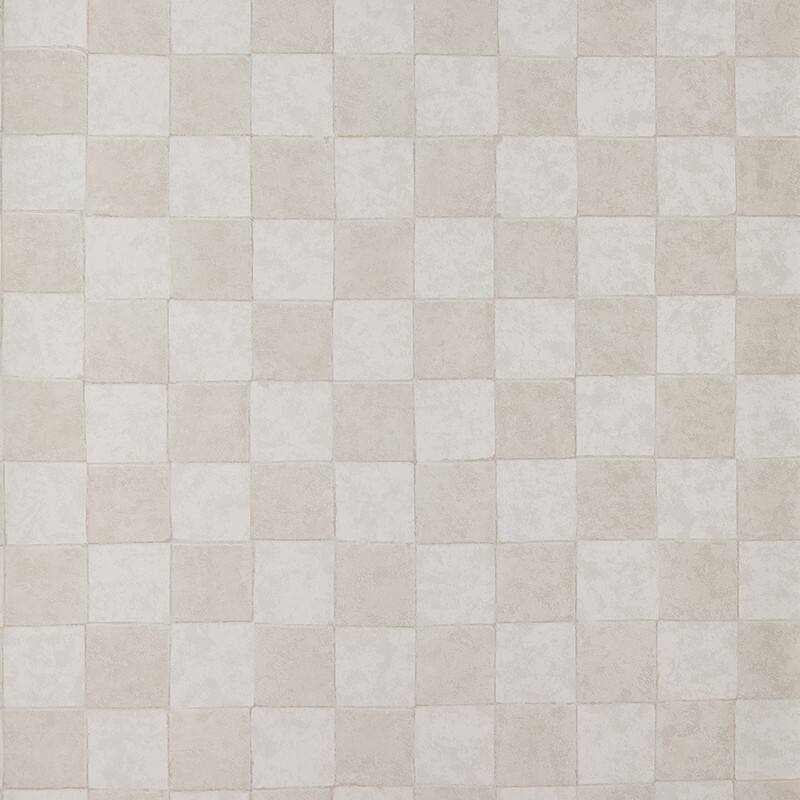 Classic Check Textured Peel and Stick Wallpaper by Jeremiah Brent - Beige/Cream - 56 sq. ft.