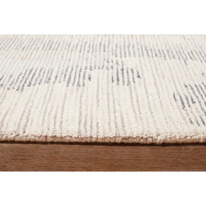 Terra by Obeetee Shadows Brushstrokes Green Rug