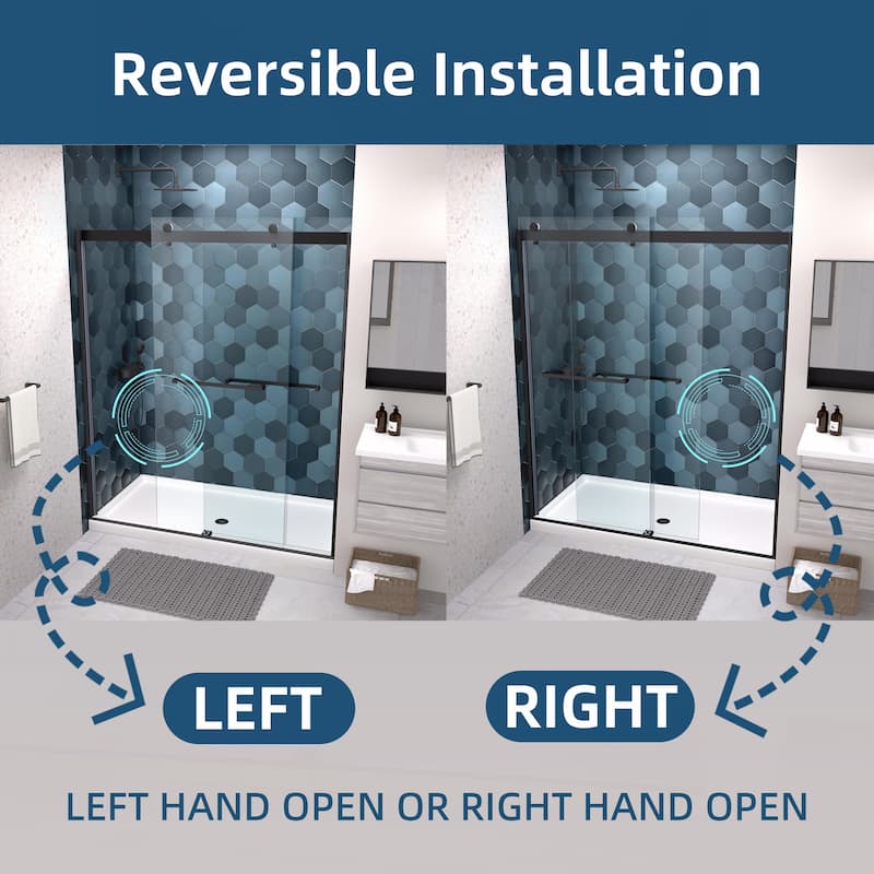 Advanced Sliding Shower Door with Soft Close and Premium Components for Enhanced Bathroom Experience