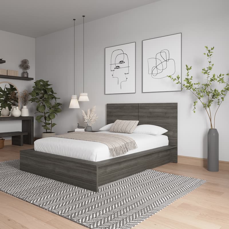 James 3-Piece Bedroom Set with Bed, Headboard, and Nightstand