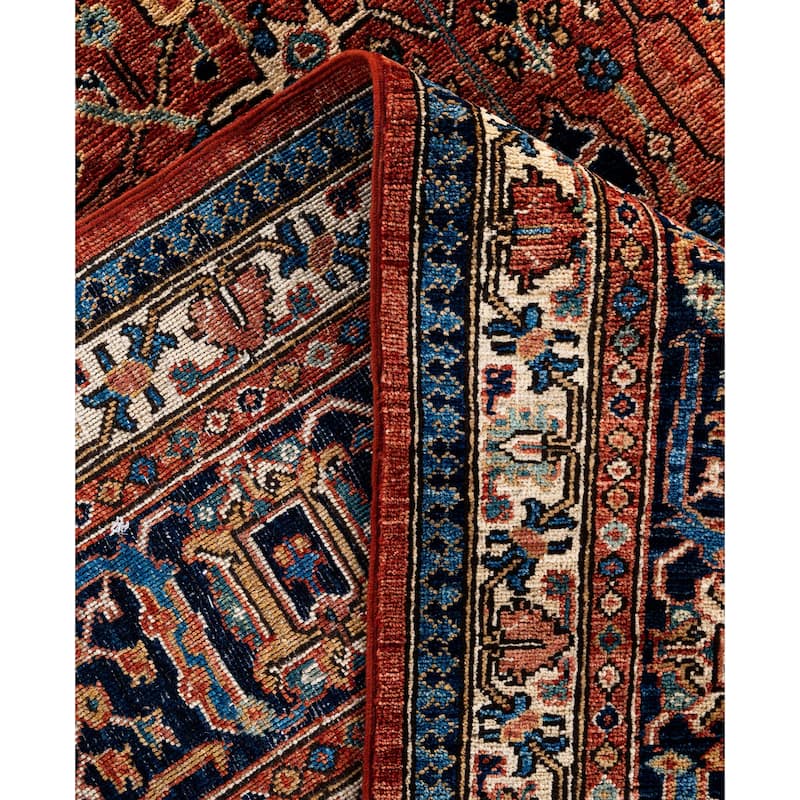 Serapi One-of-a-Kind Hand-Knotted Area Rug - Orange - 10' 0" x 13' 9"