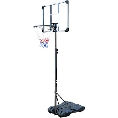 Portable Basketball Hoop - Adjustable Height 5.6-7FT, 32 in Shatterproof Backboard
