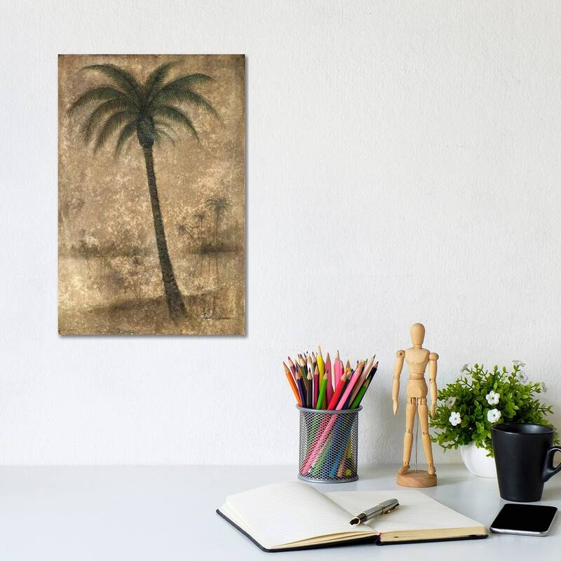 iCanvas "Whispering Palm II" by Ruane Manning Canvas Print - 12x8x0.75