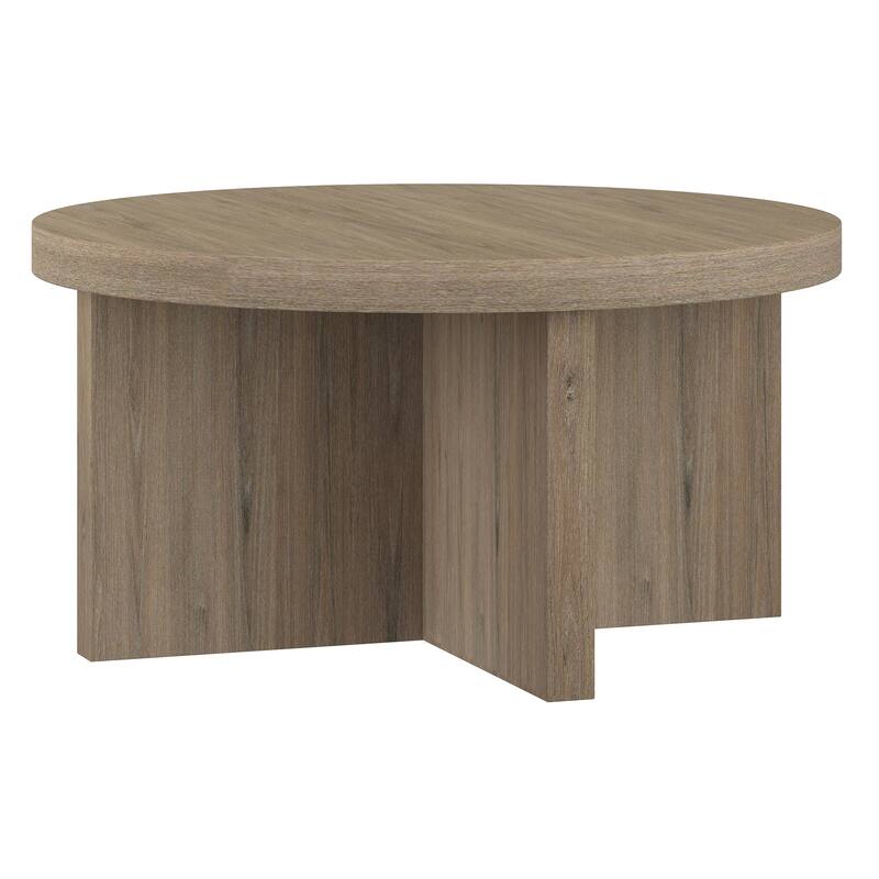 Elna 33" Wide Round Coffee Table - 33" Wide