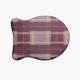 Scotish Plaid Pet Feeding Mat for Dogs and Cats - Purple - 19" x 14"-Fish