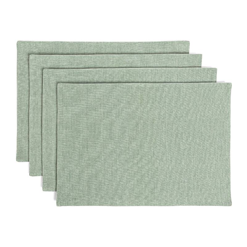over&back 100% Cotton Woven Chambray Placemats - Set of 4