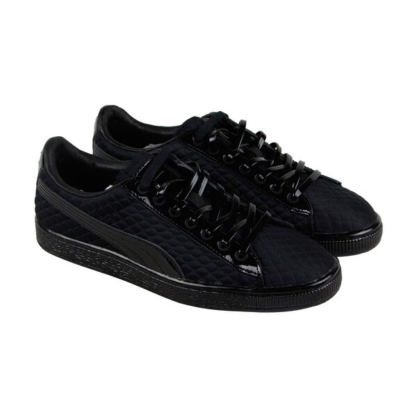 womens black leather puma shoes