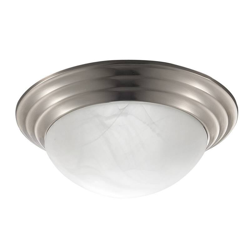 Miseno 2 Light 12" Wide Flush Mount Bowl Ceiling Fixture - Brushed Nickel